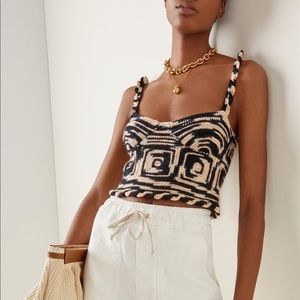 Ulla Johnson Lucia Crocheted Wool Crop Top | Size P/S or XS